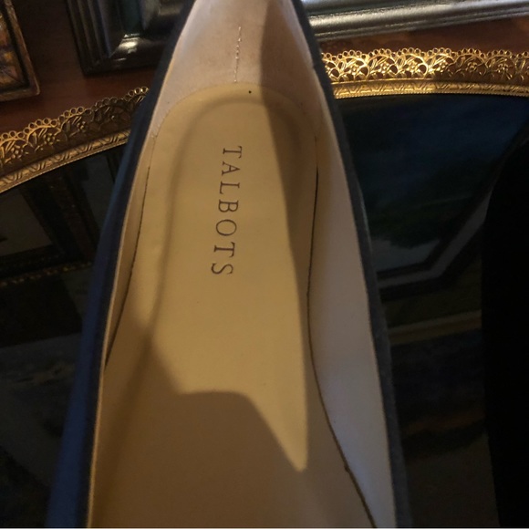 🎁 2 FOR $60 Talbots Blue & Green Plaid Pointed Toe Flats Rhinestone Bow - Picture 12 of 13